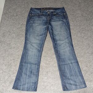 Guess Jeans Mens Dissmo Straight Leg Blue Wash Denim Pants Size 34